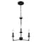 Quoizel Prescott Chandelier 3 Lights Matte Black PRC5016MBK - alternate 4